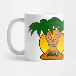 Funny Palm Tree Design Mug